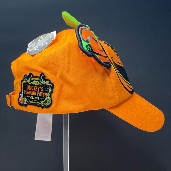 Disney Parks Mickey's Pumpkin Patch Halloween Glow in the Dark Baseball Cap Hat - Picture 3 of 13